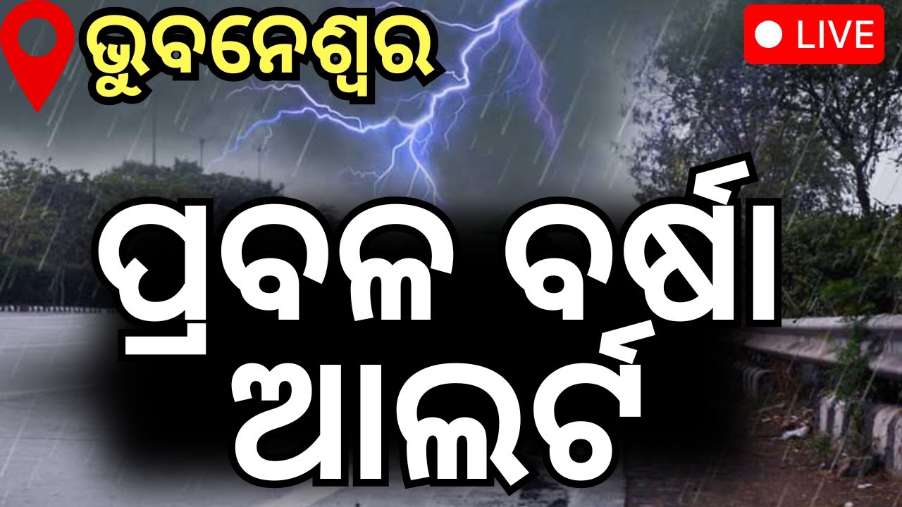 Live: ୨ ଘଣ୍ଟା ବଡ଼ ବର୍ଷା । Rain Alert in Odisha | Rain news  | Odisha Weather