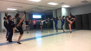 La Grulla High School Starlettes Drill Team Waka Waka Practice