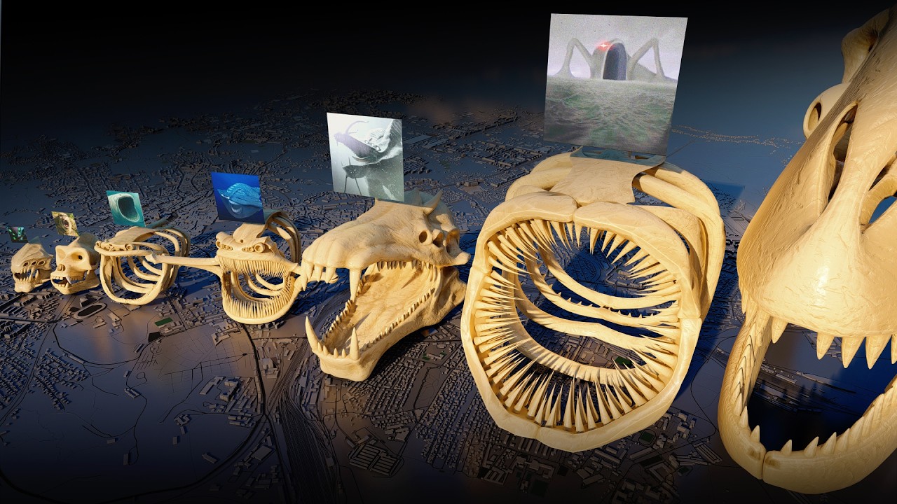 Monster Skull Size Comparison | SEA EATER Vs BEHEMOTH