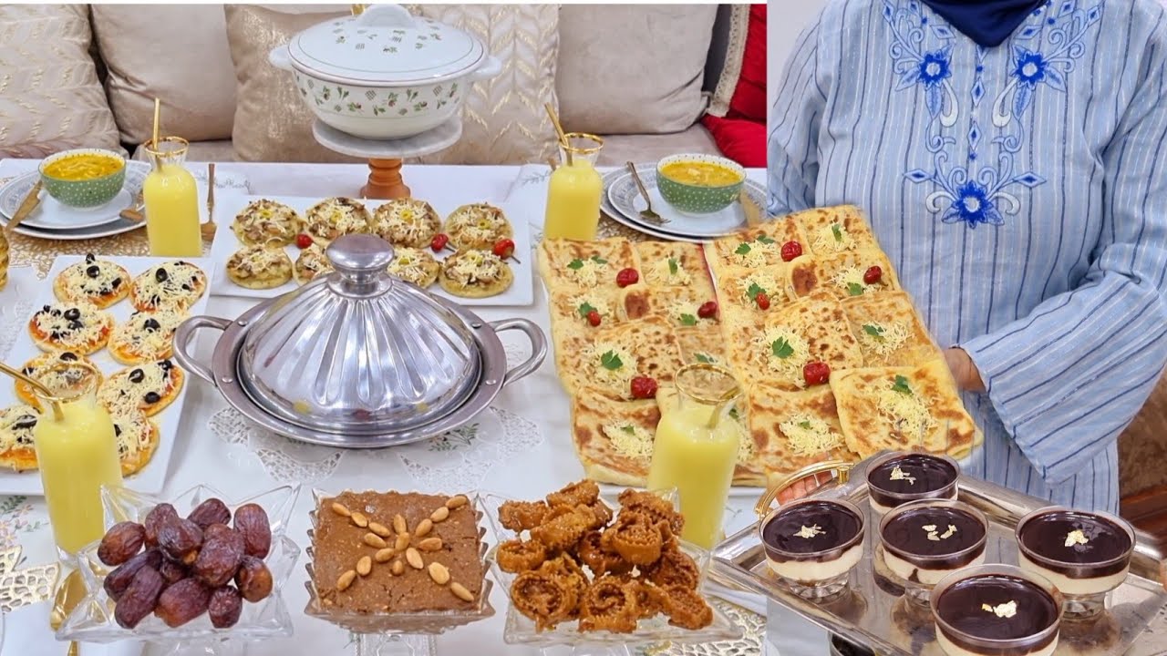 عمرك دقتي فحالهم⁉️😱بيتزا بصلصة خطيرة غتولي مدمنة عليها مع طاجين وعصير وشربة وتحلية ومسمن معمر رائع