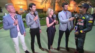 Details 2016 Bahrain Post Race Channel 4: Daniel Ricciardo News
