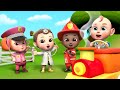 Toot Toot Train Song | Police, Doctor &amp; Firefighter | Nursery Rhymes for Kids | Rosoo Sing &amp; Learn