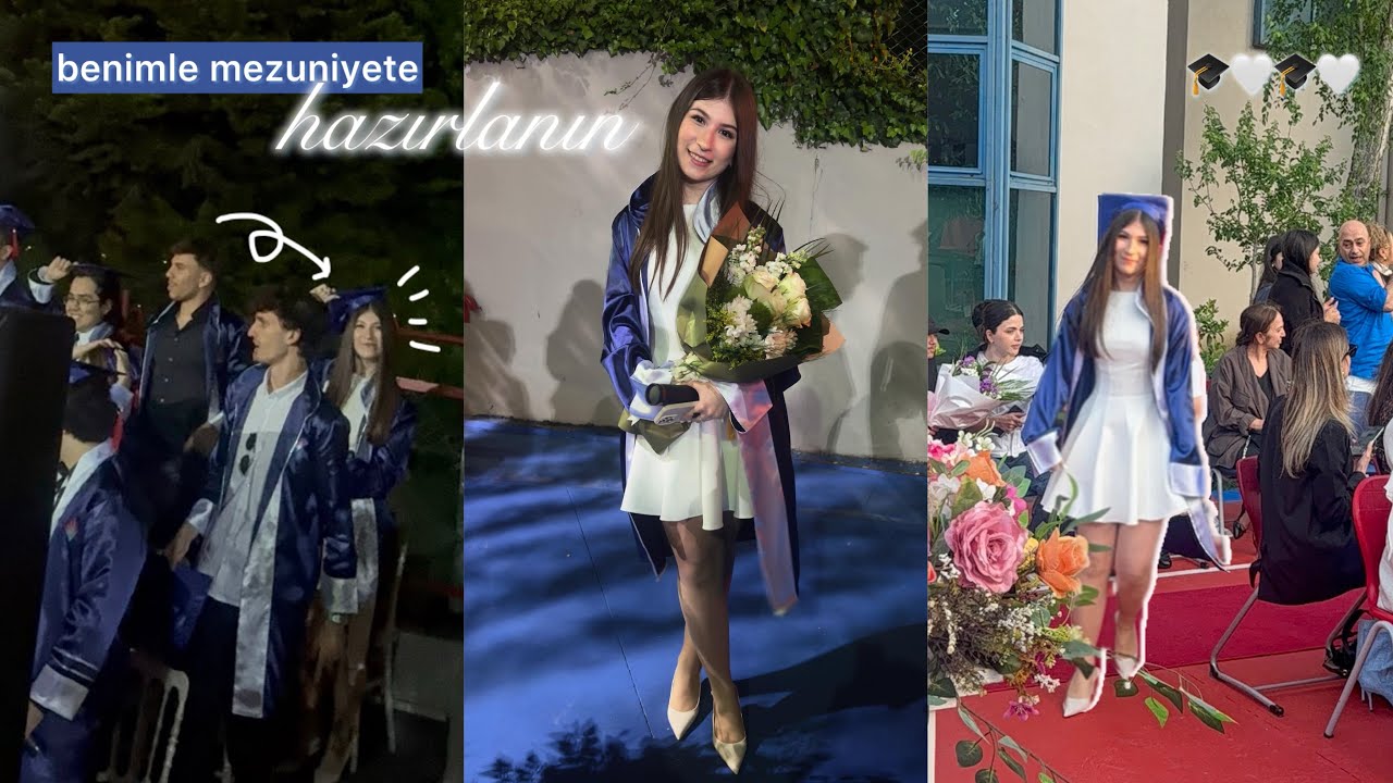 benimle mezuniyet törenime hazırlanın!! 🎓︎🤍🎉