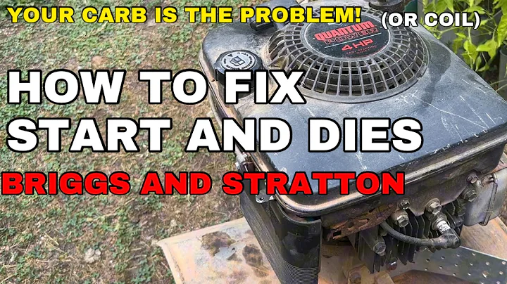 How to Fix Briggs and Stratton engine that Starts and dies