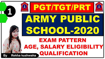 Army Public School (APS)  Notification-2020 | New Criteria Eligibility, Age, Salary, Qualification