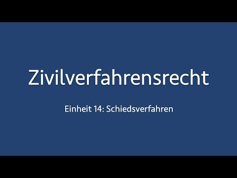 Video: Welche Fälle Werden Vom Schiedsgericht Geprüft?