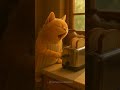 Funny Cat Yawns and Makes Toast | ASMR Morning Cooking | MomoCozyCatKitchen