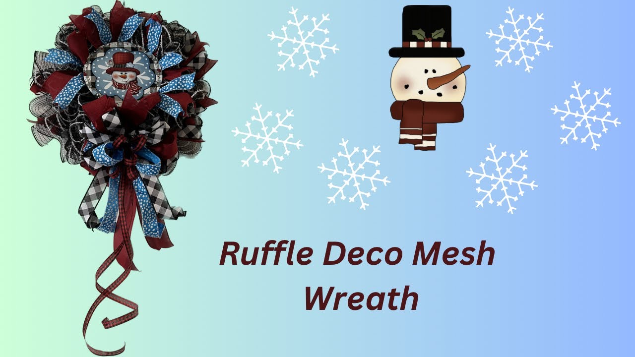 snowman-deco-mesh-wreath-crafting-with-mama-sue-and-bella-how-to
