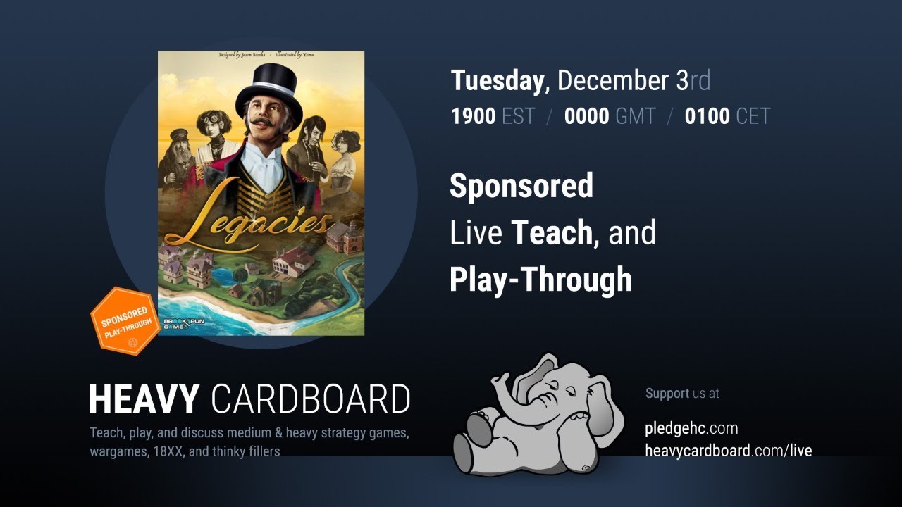 Legacies 4p Teaching & Play-through by Heavy Cardboard