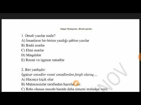 Video: Hansı yazı satira nümunəsidir?