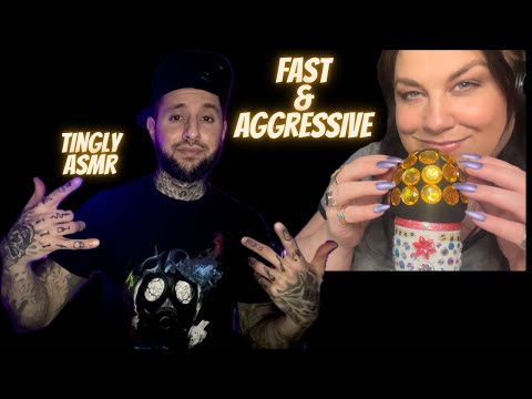 ASMR | Fast & Aggressive Tingly Triggers Collab With/@asmrwales