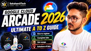 Google Cloud Arcade 2026 Complete Guide 🚀 A to Z Tutorial | Registration & Swags #qwiklabsarcade2026