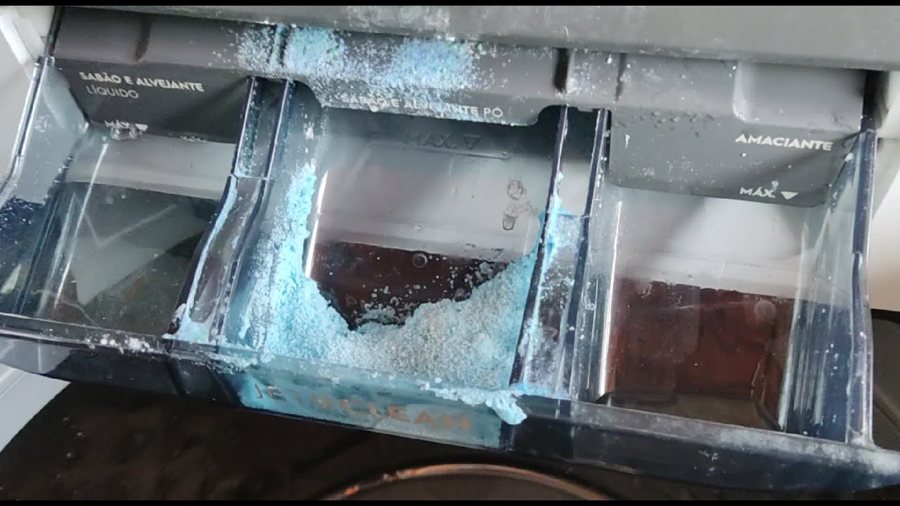 Sabão grudado no dispenser da máquina de lavar! Resolvido - todos os modelos