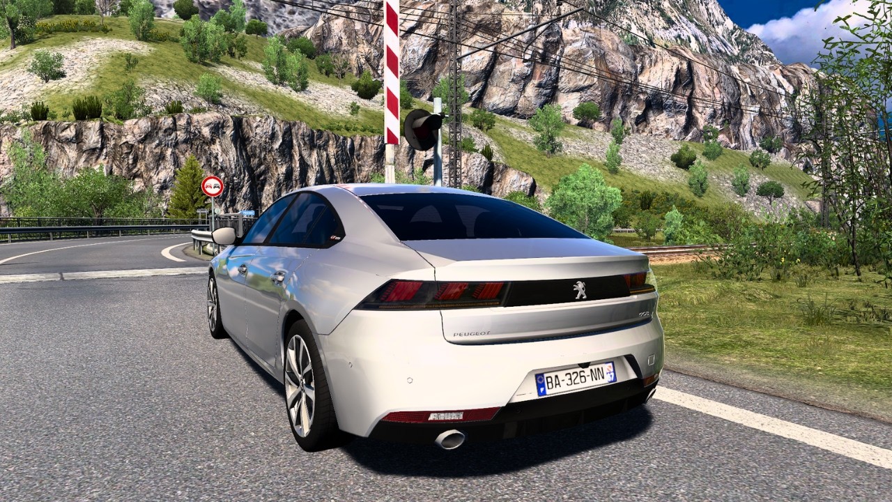 🚗 تجربة قيادة Peugeot 508 في Euro Truck Simulator 2 | مود واقعي واستعراض كامل للسيارة 🚦