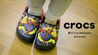 Kids' Crocs Fun Lab Lights Spider-Man™ Clogs
