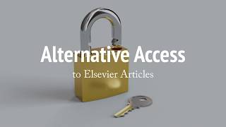 Alternative Access to Elsevier Articles