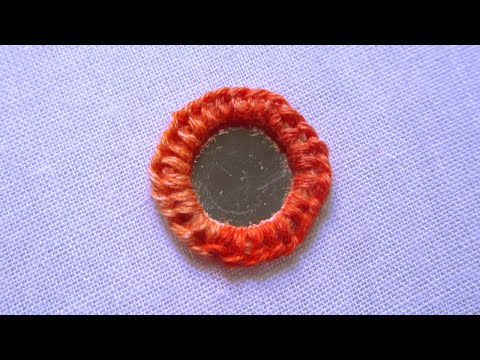 Mirror Work Embroidery Design | Hand Embroidery for Beginners