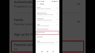 how to disable parental controls on smartphone #shorts