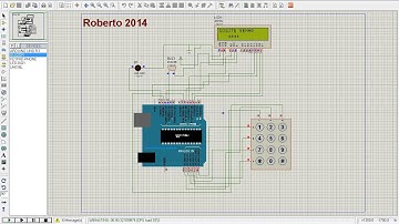 Tranca eletronica com arduino ,simulação proteus Parte 1