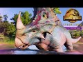 SPINOCERATOPS EATS FISH! Spinoceratops Showcase - Jurassic World Evolution 2 Secret Species Pack