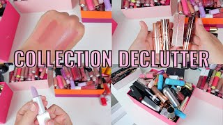 HUGE BULLET LIPSTICK COLLECTION DECLUTTER AUGUST 2022 SWATCHING EVERYTHING!