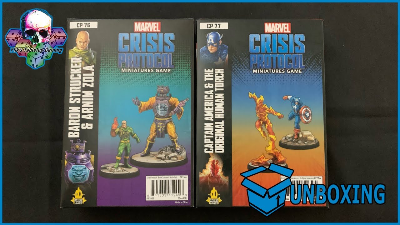 Marvel Crisis Protocol Baron Strucker & Arnim Zola Character Pack – Miniatures Game Expansion