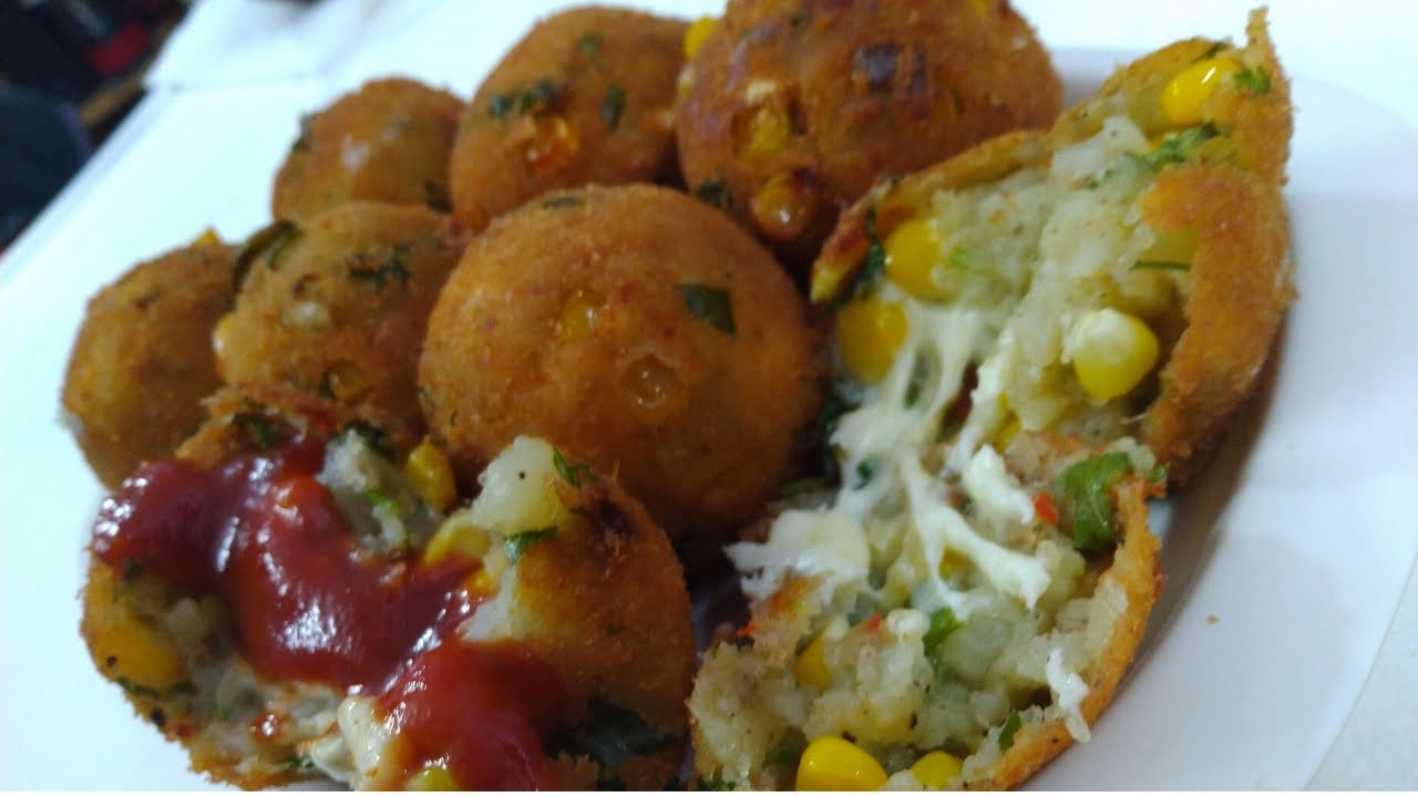 ஸ்பெஷல்😘சீஸ் பால்ஸ் CHEESE BALLS RECIPE பொட்டேட்டோ & கான் சீஸ் பால்ஸ்