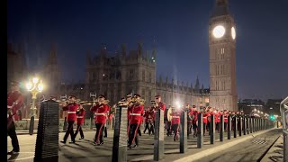 Coronation Rehearsals March Back To Waterloo Station