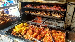 Street food corner in Kampala, Uganda \/ wandegeya Street popular chicken recipe \/ chicken Stew