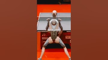 Table tennis robotics player video #tabletennis #robotics #reality #animation #robot #robottennis