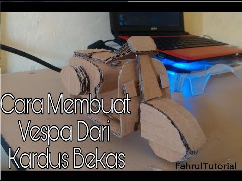  Cara Membuat Miniatur Vespa Kardus Ide Kreatif YouTube