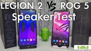 Uji Speaker Lenovo Legion 2 vs Asus Rog Phone 5