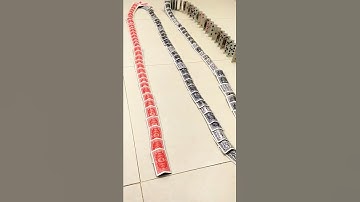 SATISFYING CARD DOMINO EFFECT REVERSE#satisfyingvideo #dominos #ASMR #cards #dominoeffect  #shorts
