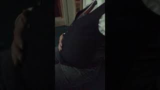 Expanding My Belly In The Hallway