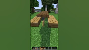 Minecraft Guide: How to build Table and Chair #shorts #minecraft #shortvideo #tutorial #memes#gaming
