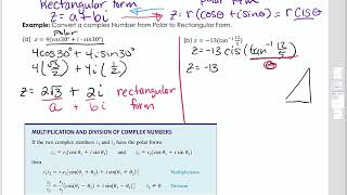 Writing Complex Numbers in Rectangular Form