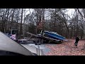 Removing an Old Boat with a Rollback Truck