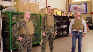 Marines show off body armor with lighter vest, plates and more sizes