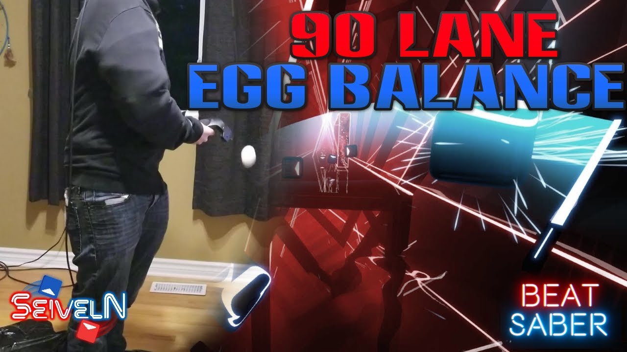 Running in the 90 Lane but I'm Balancing Eggs in Beat Saber