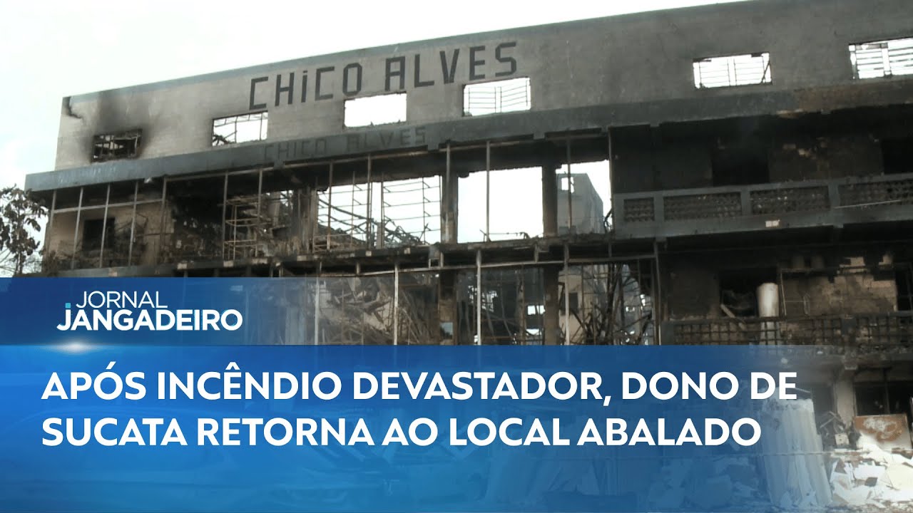 INCÊNDIO DE GRANDES PROPORÇÕES ATINGE SUCATA CHICO ALVES E MOBILIZA BOMBEIROS POR MAIS DE UM DIA