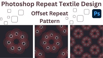 Offset Textile Design Repeat In Photoshop | Photoshop Tutorial | #illustrator #easy
