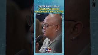 KOMENTO NG MALACAÑANG SA PAGKATALAGA KAY JED MABILOG NA KASAMA NOON SA DRUG LIST NI FPRRD