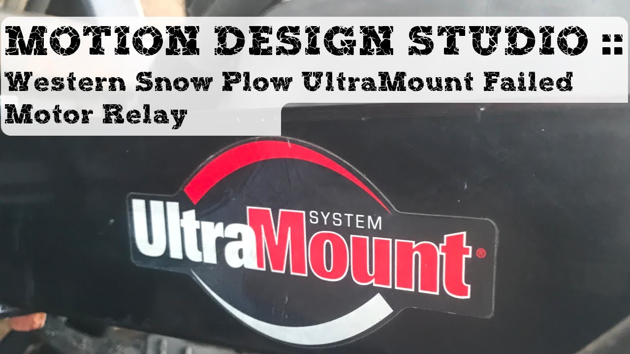 Western Snow Plow UltraMount Failed Motor Relay