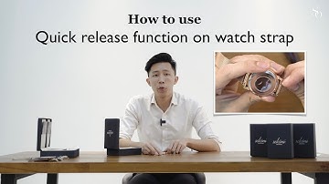 How to change a watch strap using the quick release function
