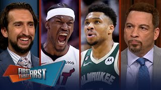 Jimmy Butler, Heat defeat Bucks in Game 4 to take 3-1 series lead | NBA | FIRST THINGS FIRST
