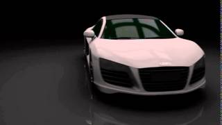 Audi R8  Maya and Cinema 4D Car render test