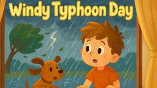Windy Typhoon Day Gentle English Weather Song For Kids About Storms, Safety & Sunshine