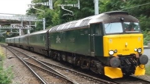 Class 57: GWR Riviera Sleeper 57603 + 57605 Pass Through Reading West Station