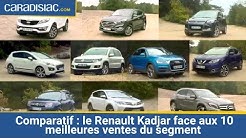 Comparatif : le Renault Kadjar face aux 10 meilleures ventes du segment