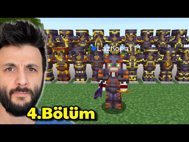 Tüm Netherite Zırhları Bastım (320 Antik Kalıntı) - Minecraft Survival 4.Bölüm